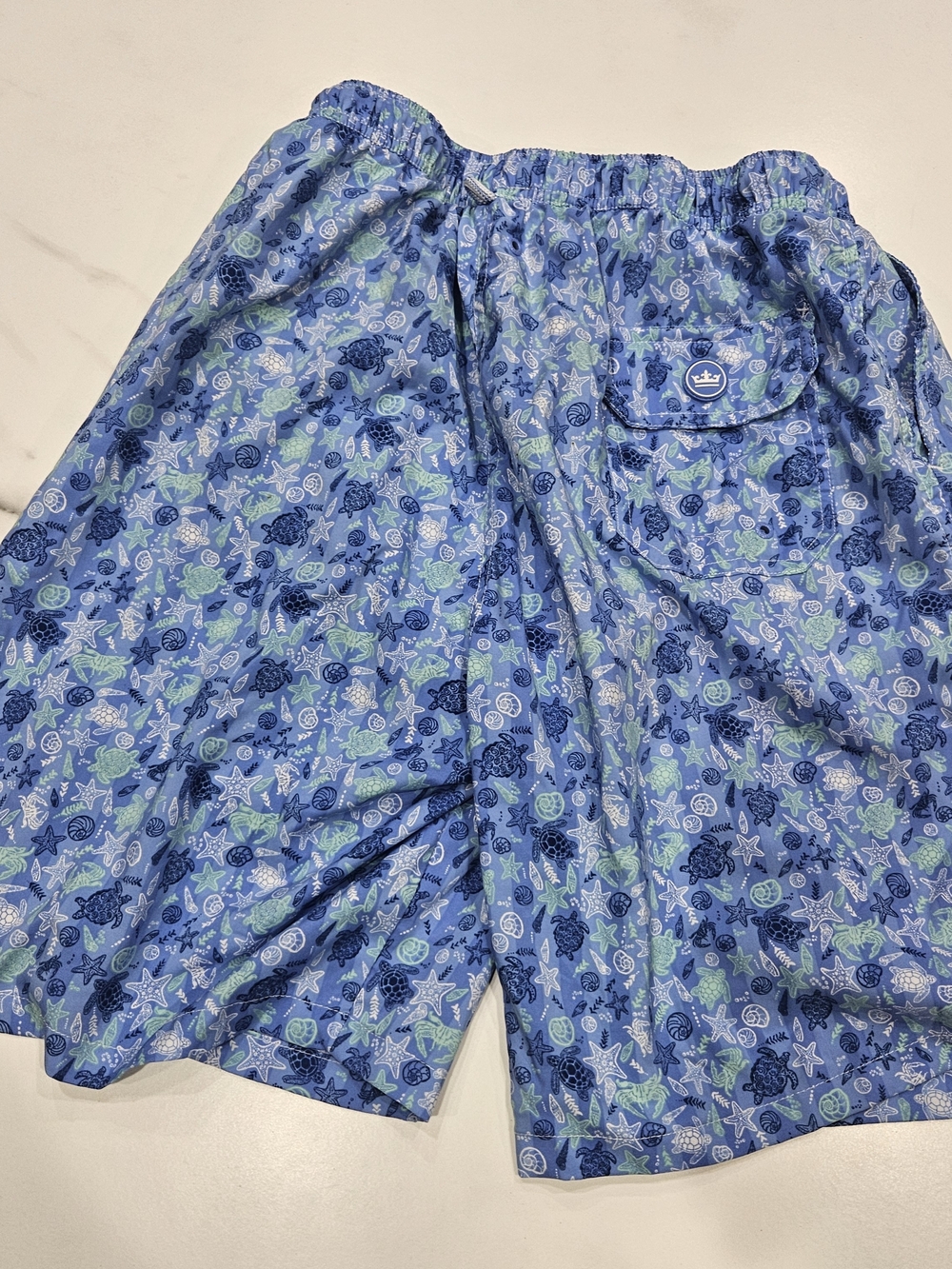 Peter Millar Blue Seaside Swim Trunks - Picture 2 of 5